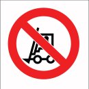 산업안전보건 표지- 차량통행금지 이미지