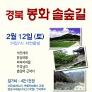 ＜참가신청＞ 2월12일(토) 경북 봉화 솔숲길 이미지