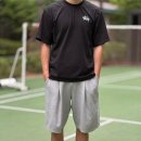 스웨트 원(SWEAT ONE) | 남성 여름 버뮤다 반바지 데일리룩_스투시 반팔과 제로 스웨트 쇼츠 조합 코디