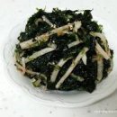 파래무침 만드는 법 입맛 돋우는 무우파래무침 이미지