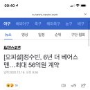 오피셜]정수빈, 6년 더 베어스맨…최대 56억원 계약 이미지