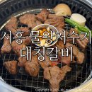 칠레포크 | 시흥 물왕저수지맛집 대청갈비/ 고기맛집 가족모임으로 제격 :: 양념목살 솔직후기:)