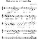 God gives me love everyday 영문악보 / 하나님의사람들 이미지