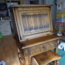 참나무원목 피아노 데스크형 화장대 판매완료 이미지