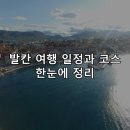 발칸 여행 일정과 코스 한눈에 정리