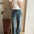블로우핏 | 프븏스 PVCS 코스모 워싱 데님 S1 후기 - 167cm 기본기장, 블로우 와이드 데님 핏 비교