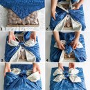 보자기 선물 포장법 이미지