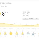오후 1시 50분 기준 인천 남동구 날씨 이미지