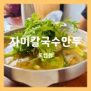 (주)자미 | 대전 도안동맛집 :) 자미칼국수만두 물총칼국수 와 진한 콩국수를 먹고 왔어요🥟
