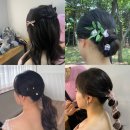 플로우스튜디오 헤어변형 아이엠헤어변형 대만족 후기(로우번,포니테일, 퐁퐁, 반묶음)