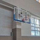 진주남중학교 | 진주남중학교 벽면부착접철식 농구대 설치 사례 │ 학교 체육관 농구대 시공 후기