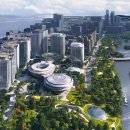 [중국] 선전( 深圳_Shenzhen) 텐센트 Global HQ(Net City) 조감도와 부분 공사 현장 이미지