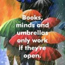 Books, minds and umbrellas only work if they're open. 이미지