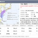 태풍 콩레이 위치 및 예상진로 이미지