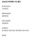 24년 여자배구 FA 명단 이미지