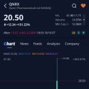 대조-003 | 코인 파마슈티컬스 ADR(QNRX)주가, +151.23% 급등, 애프터장 -23.56% 하락 (2025.10.10)