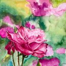 기초 수채화 기법부터 작품까지 이미지