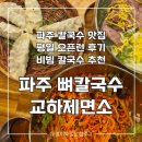 교하 | [파주] 탄현면 맛집 '뼈 칼국수 교하제면소' 내돈내산 후기 | 비빔칼국수 추천