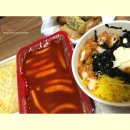 신전떡볶이 의왕역점 | 신전 떡볶이 순한 맛 먹어본 후기 방출! 꿀 조합 치킨마요 컵밥과 신전 콘치즈까지