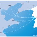 인천에서 출발/도착하는 한중여객선 입출항 시간표 이미지