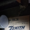 ZENITH 시계 진공관라디오 H624 입니다 이미지