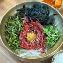 마산 댓거리 냉면 맛집 조막집 경남대점 한우 육회비빔밥 비냉 만두 조합 후기