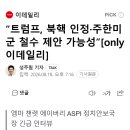 “트럼프, 북핵 인정·주한미군 철수 제안 가능성”[only이데일리] 이미지