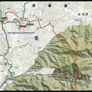 백두대간종주 마지막 39구간 지도(미시령~신선봉~진부령)/약16.0km/6시간45분 이미지