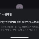 KB Pay 현장결제 왜 안되지 이미지