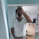 40대 중년 남성의 출근룩 추천피에스씨 브리즈 오버핏 브이넥 반팔 니트 그린 착용 후기
