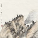 중국 서화 황군벽 黄君璧 (1898~1991) 운암산 계도 이미지