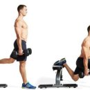 43. Dumbbell Bulgarian Split Squat 이미지