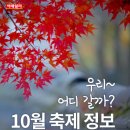 가을여행. 전국 10월 축제일정 이미지