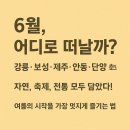 6월에 가볼만한 국내 여행지 2025 정보