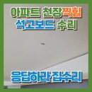 사라져가는문자들의정 | 아파트 천장찍힘 석고보드 수리