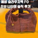 레더아리 | 쎄비 슬라우치백 M사이즈 후기 / 초보 대바늘 가방 FO