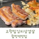 고향돌판생삼겹 | 합정역맛집 고향집김치삼겹살 미세먼지를 삼겹살과 함께 날리기!