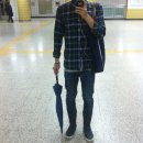 아르모살롱 | 14.09.29 남자 데일리룩 패션블로그 지오다노 체크셔츠 디젤 생지청바지 라코스테 레인부츠 코디