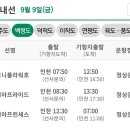 [여객선 운항정보] 2022년 9월 9일 금요일 이미지