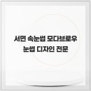 모다브로우 | 서면 속눈썹 모다브로우 눈썹 디자인 전문
