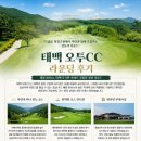 오투리조트 골프(대중제 18홀) | 가을골프추천 강원도골프장 태백 오투CC 오투리조트 패키지 정보 라운딩후기 및 공략팁