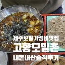 옛날삼양식당 | (동쪽)제주 삼양 모밀, 만두 맛집 고향모밀촌 소바 만두 내돈내산 솔직후기