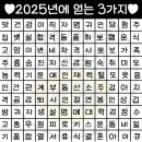 2025년에 얻게 될 세가지(재미로보는운세) jpg 이미지