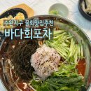 강릉바다회포차 | 수완지구 오징어회 맛집 바다회포차 물회 후기
