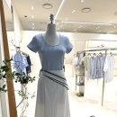 네아 | SIE 시에 튤리 플레어 롱 스커트, 네아 슬림 핏 티셔츠 피팅후기