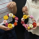 꽃집홍화 | 일공구취미반 여름리스만들기수업 헬리크리섬 리스만들기