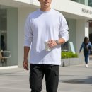 목안 | USA LAINE 남자 흰티 어깨 넓어보이는 긴팔티 목안늘어나는 레이어드 가성비 기본템 후기