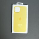 미개봉 아이폰 14 정품 실리콘 맥세이프 케이스 선글로우 노랑 이미지