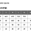 평소 직잭에서 옷 살때 사이즈표나 이 조리복 사이즈표나 똑같지? 내가 평소에 사던 옷 사이즈 생각하면 L 나 XL 인데 자꾸 사장님이 이미지