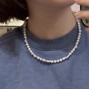 스탠드오일 진주목걸이 Flower Pearl Necklace · 플라워 펄 라일락 내돈내산 후기